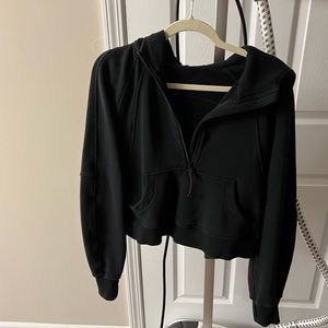 Lululemon Scuba Half Zip Hoodie, XS/S, Black